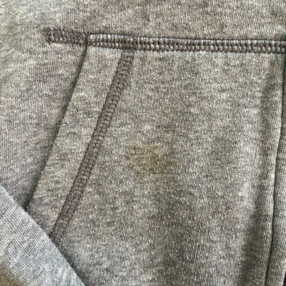 PINK gray zip up hoodie sweatshirt - Picture 6 of 8